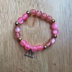 🎆1/ $15🎆vintage fashion Acrylic light pink and dark Acrylic pink with silver.